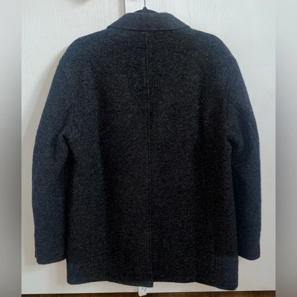 THE TERRITORY AHEAD Mens 100% Wool  Blazer Charcoal Gray  Jacket Large